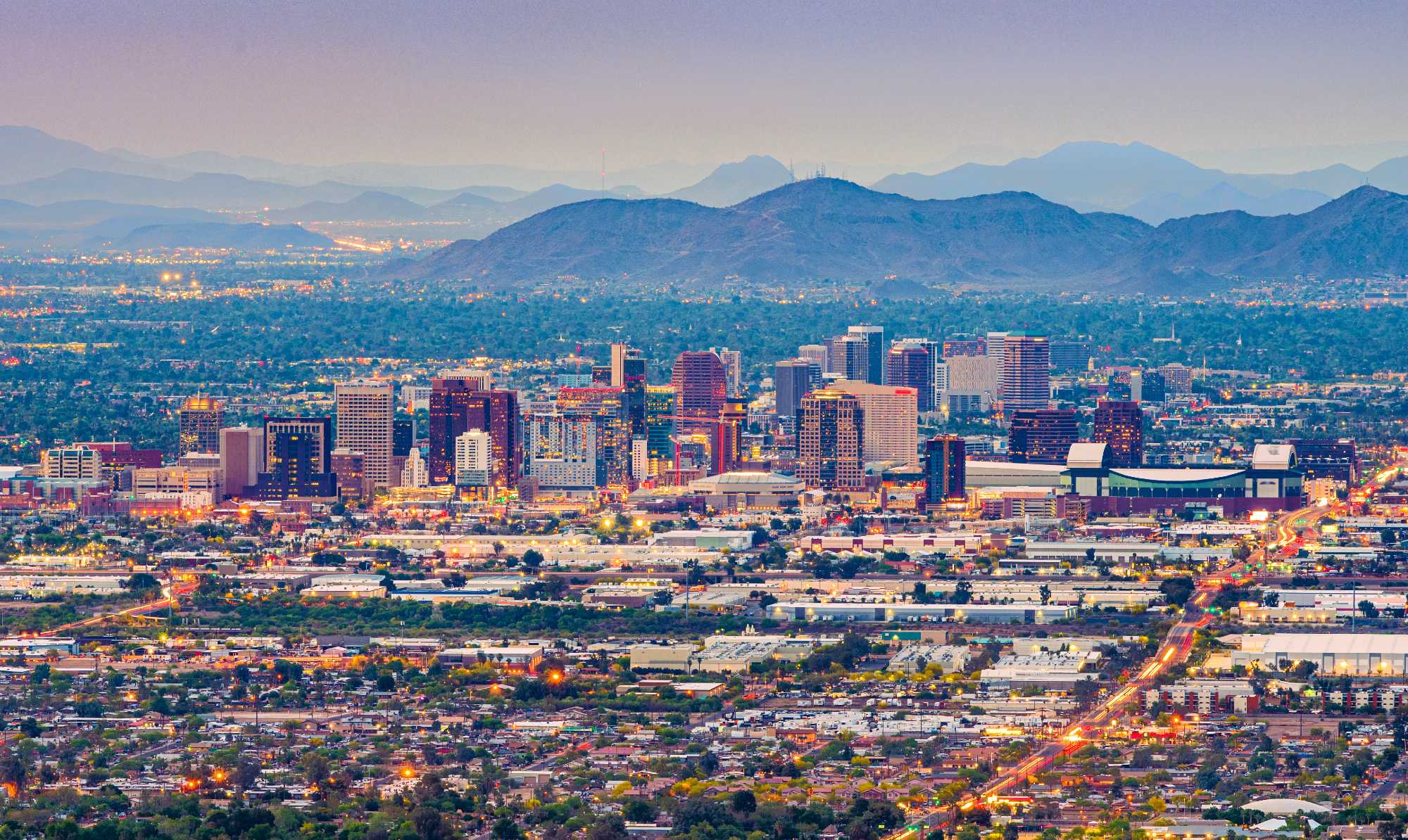 arizona at dusk